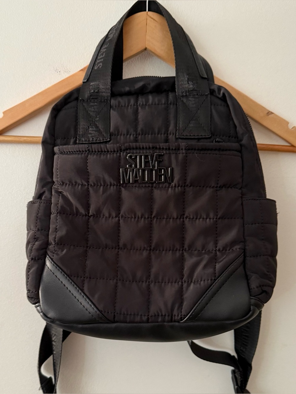 Steve Madden Quilted Nylon Backpack
